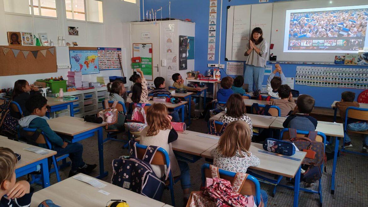 Une étudiante estonienne à l’école